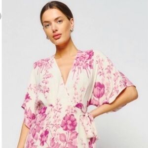 NWT Reformation wrap dress/gown - XS never worn